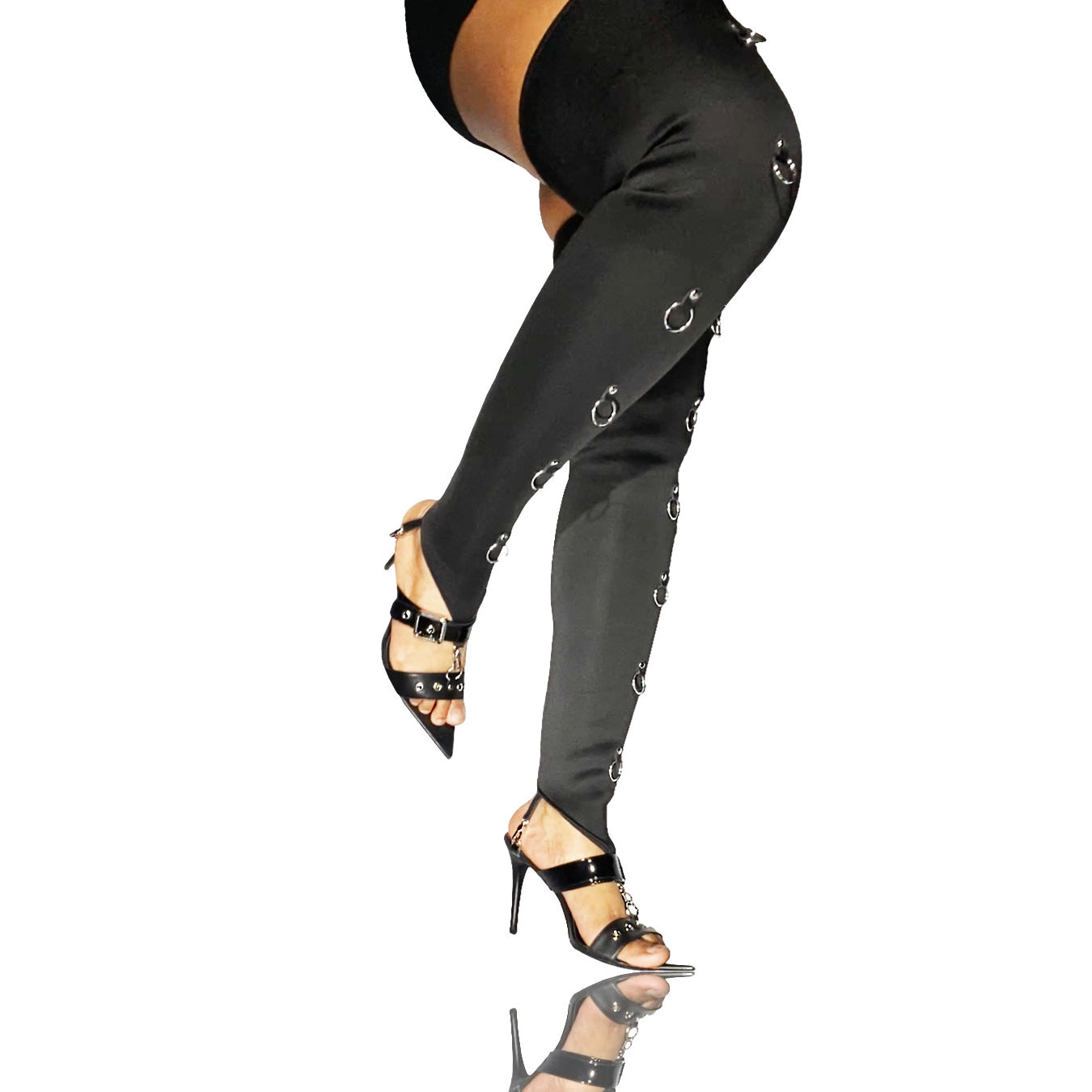 Studded Thigh High Socks