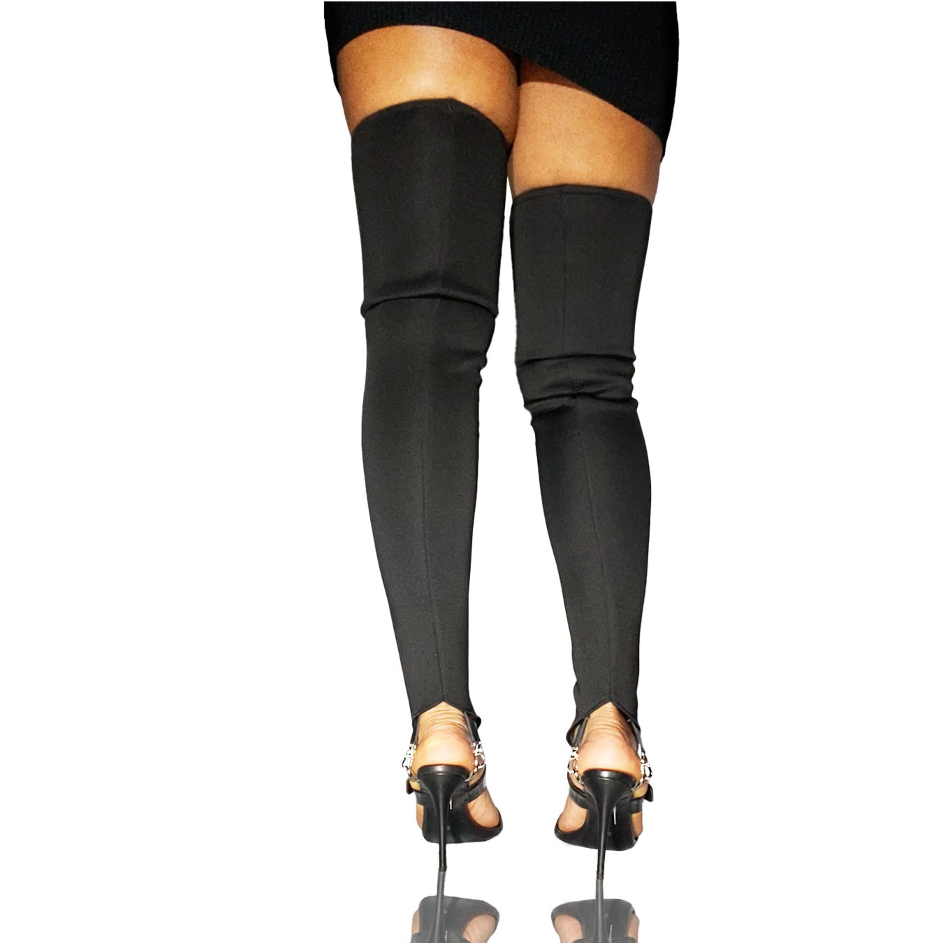 Studded Thigh High Socks